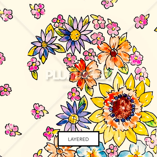 Flower Paisley - PLDM2236