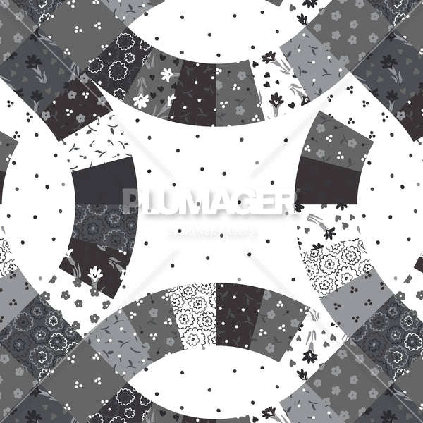 Double Wedding Ring Quilt - Swatches 3