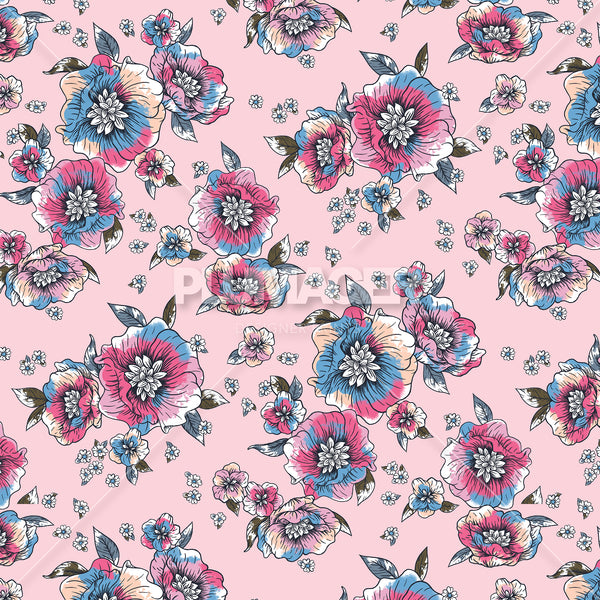 Vat Dye Blooms - Colorway 1