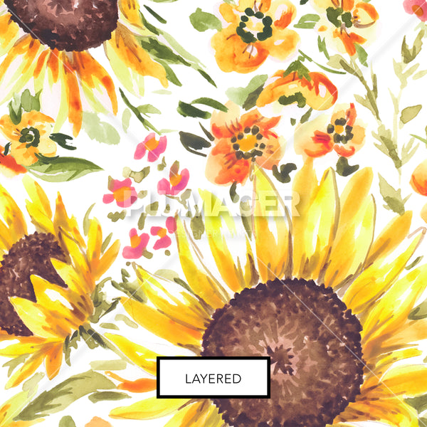 Sunflower Field - Layered
