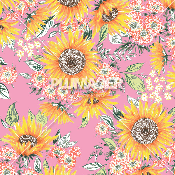 Sketchy Sunflower - Colorway 1